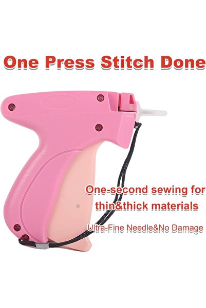 MUMO No-Sew Hemming Tool - Stitch Gun for Clothes (1000 Fasteners & 6 Needles)