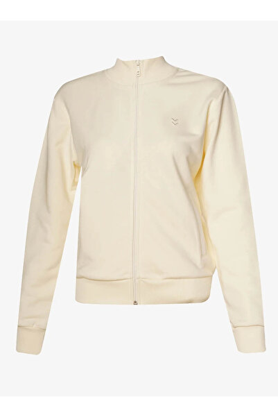 hummel Pulse Zippered Ecru Women's Sweatshirt 922423-9157