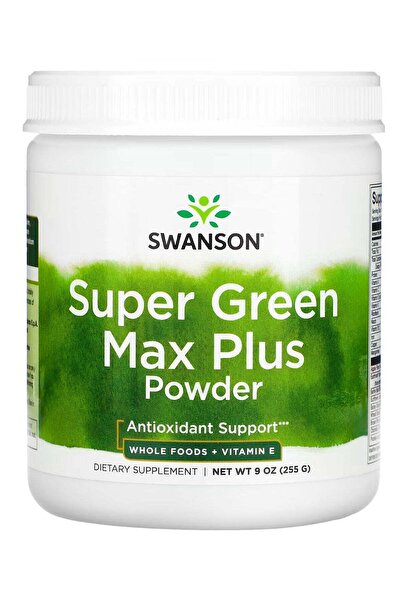 SWANSON Super Green Max Plus Powder, 9 oz (255 g)