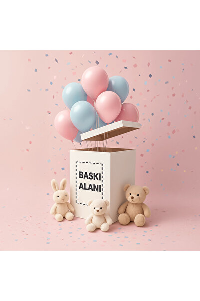 koliciabla Kişiye Özel Cinsiyet Partisi Sürpriz Kutusu | Fotoğraf Baskılı | Koliciabla.com