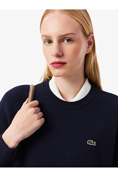 Lacoste Relaxed Fit Cotton Crew Neck Sweater