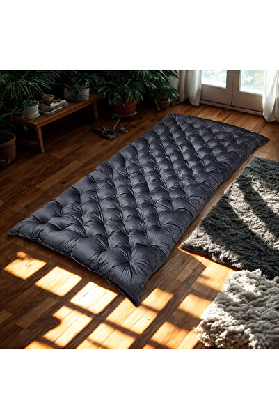 smart home مرتبة أرضية مخملية فاخرة مقاس 190×90×10 سم، حشوة قطنية ناعمة، وسادة نوم قابلة للطي للمنزل