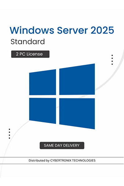 MICROSOFT Windows Server 2025 Standard | 2 PC License | Digital License | SAME DAY DELIVERY