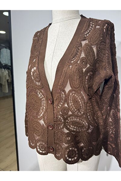 SÜZENE BUTİK SÜZENE DETAYLI TÜL HIRKA