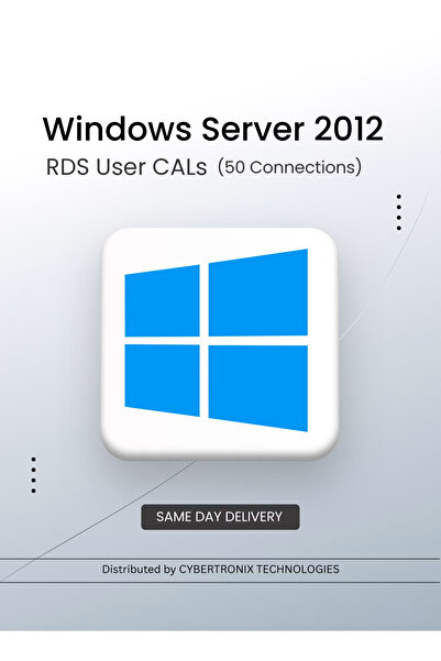 MICROSOFT Windows Server 2012 RDS User CALs (50 Connections) | Digital License | SAME DAY DELIVERY