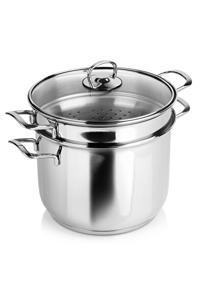 Other Oală pentru paste ANETT din oțel, 6 l, cu capac de sticlă, 3 buc.