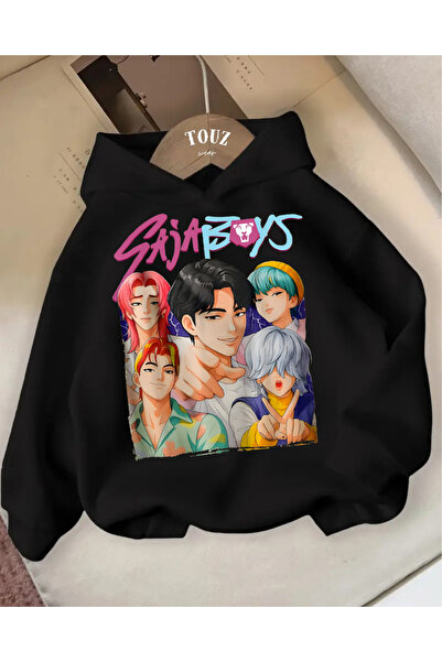 Touz Moda Young Kpop Demon Hunters Saja Boy 3-Thread Thick Sweet Hoodie
