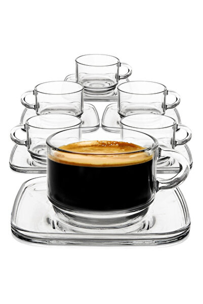 Other Glass cup with saucer 250 ml 6 pcs.