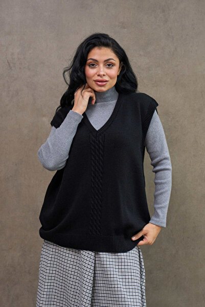 KÜÇÜĞÜM BUTİK Black Oversize Sweater