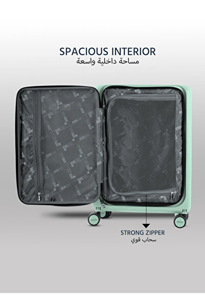 PARAJOHN FlexiFold 20-Inch Cabin Luggage | Lightweight Foldable Trolley Bag with Spinner Wheels – Black