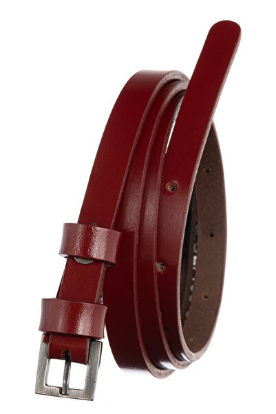 Other Narrow women's leather belt with buckle, for dresses - Rovicky