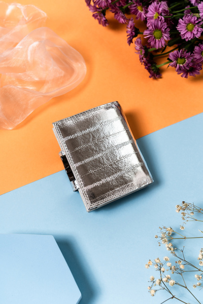 Other women's leather wallet 42329-STB-4539 Silver