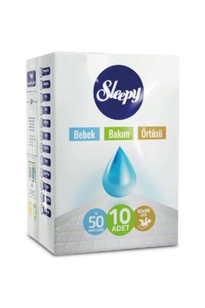 Sleepy غطاء العناية بالطفل أبيض جديد 60x90 سم 10 قطع (عبوة واحدة)
