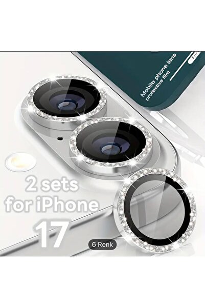 Noppax واقي عدسة الكاميرا الماسي لهاتف آيفون 17