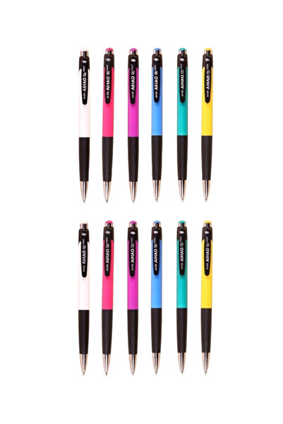 Aihao قلم حبر جاف متعدد الألوان من باسمالي (12 قطعة)