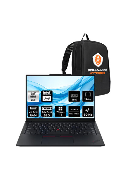 LENOVO ThinkPad E14 G7 Ultra 7 255H 24GB 512GB SSD 14" FHD+ W11P Dizüstü Bilg...