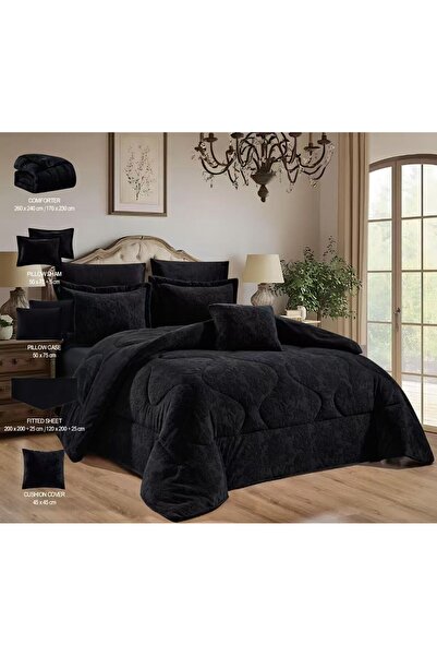 SNOOZYL A winter double bedspread to give you warmth and comfort, a blend of fur and soft velvet.