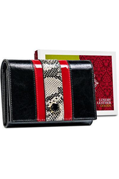 Other Elegant women's wallet with a snakeskin RFID pattern - Peterson