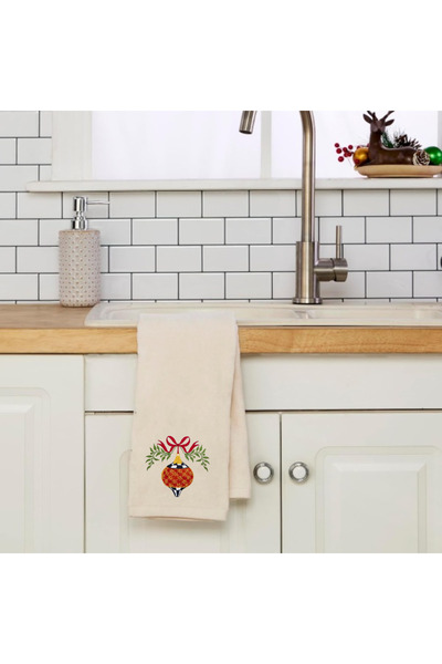 Ursa Damali New Year Ball Designed Embroidered Towel 30X50