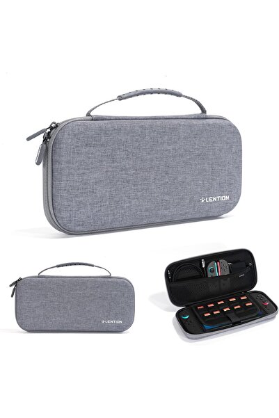 LENTION Switch 2 Carrying Travel Case, Hard Shell Storage (M368, Gray)