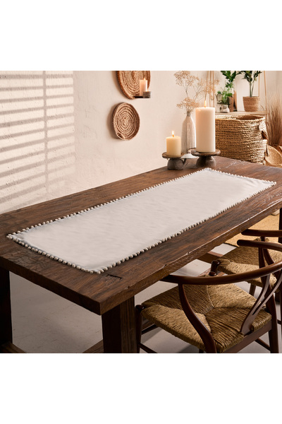 RH Rosehan Cotton Pompom Double-Sided Colorful Runner