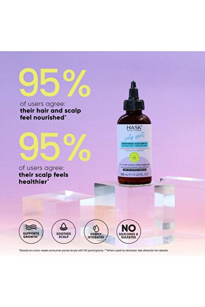 HASK Strengthening Scalp & Hair Oil 120 ml – Nourishing Oil for Strong, Healthy Hair