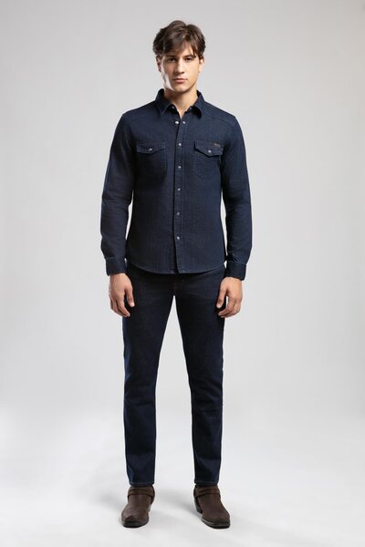Lee Cooper Worner 3 men's jean shirt denim