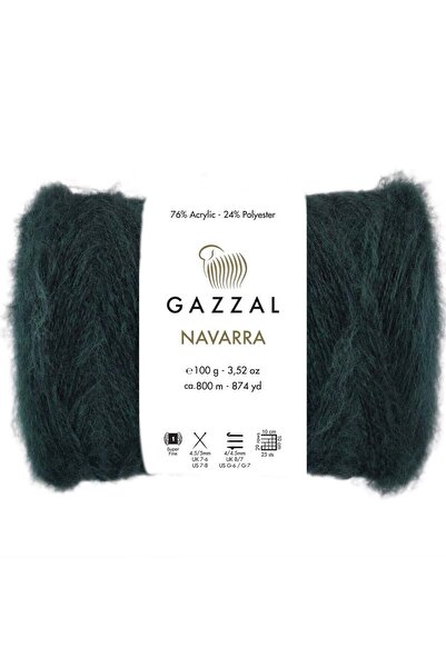 Gazzal Navarra 100gr 800mt El Örgü Ipliği Moher