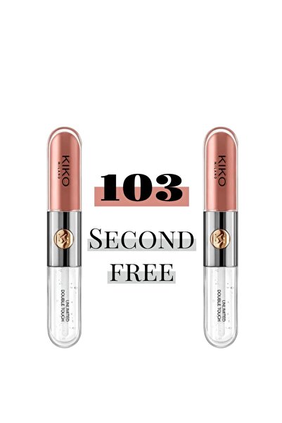 KK Unlimited Double Touch Liquid Lip Colour 103 Natural Rose 2 Pack