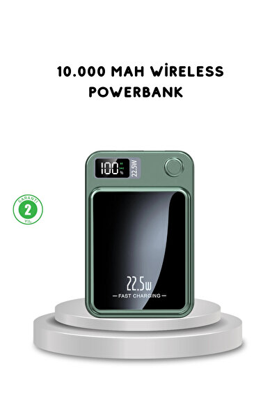 shopwave MagSafe Powerbank Kablosuz Şarjlı ve 22.5W Hızlı Şarj Destekli