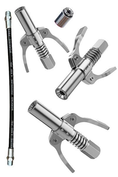 Genel Markalar Gres Tabancası Ucu Gres Pompası Ucu Mandallı Mandallı Hortumlu