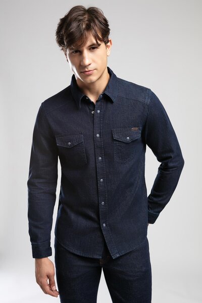 Lee Cooper Worner 3 men's jean shirt denim