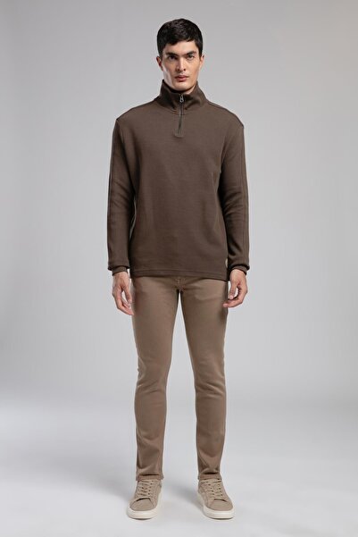 Lee Cooper Jagger normal waist slim fit straight leg beige men's pants