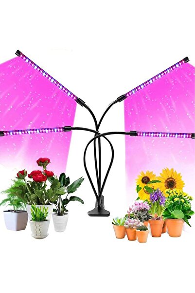 Sandinrayli مصباح LED لنمو النباتات الداخلية، طيف كامل، مؤقت (3/9/12 ساعة)، 4...