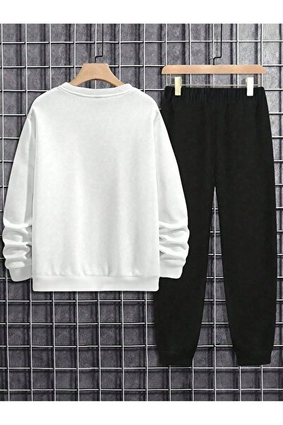 Flaubert Men's Printed Oversized Sweatshirt - Sweatpants 2-Piece Set