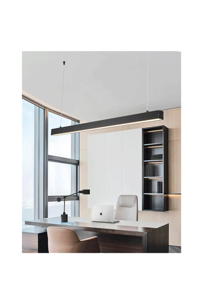 LATUS Decorative Led Linear Lighting Fixture Black Case 6500k White Light