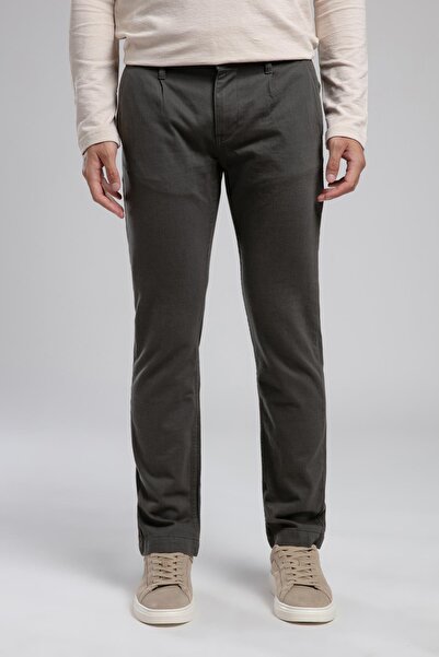 Lee Cooper Robb Normal Waist Straight Cut Straight Leg Khaki Men's Trousers