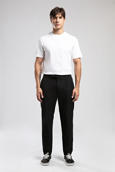 Lee Cooper Matteos regular-high waist loose straight cut straight leg black m...