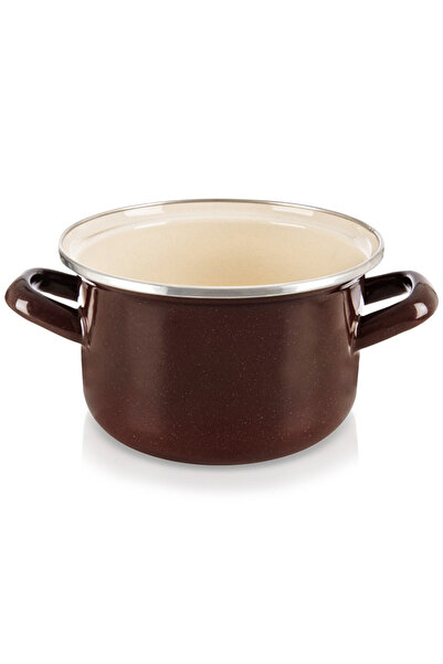 Other BROWN enameled pot 16 cm, 1.4 l