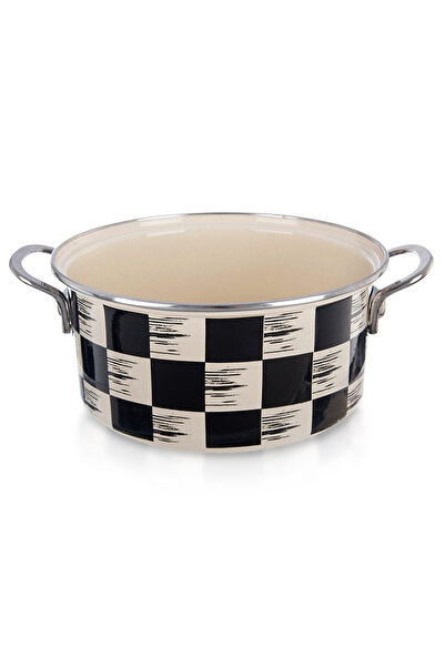 Other Oală emailată CHECKERBOARD 22 cm, 3 l