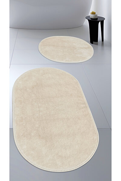 Cotton Crafty Pamuk Dokuma Su Emici Banyo Paspas Seti, Banyo Halısı DÜZ DESEN...