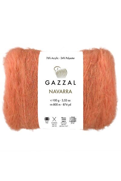 Gazzal Navarra 100gr 800mt El Örgü Ipliği Moher