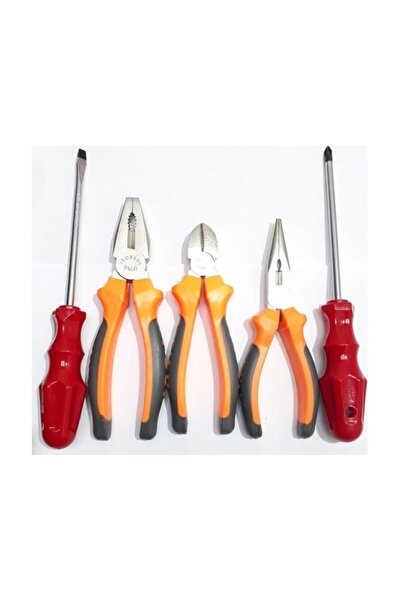 Trendhane Pense + Kargaburun + Yan Keski + Düz Tornavida + Yıldız Tornavida 5'li Set