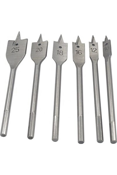 Trendhane Ağaç Delici Kelebek Yaprak Matkap Uç Seti Ahşap 6'lı