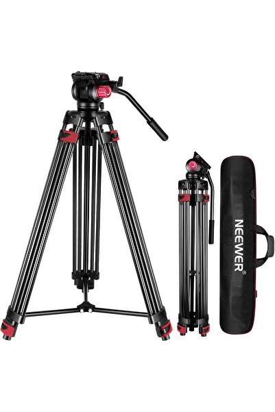 NEEWER حامل ثلاثي القوائم للفيديو مقاس 79 بوصة/200 سم، مصنوع من سبائك الألومن...