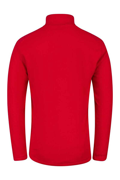2AS Cedric Men's Half Zip Thin Fleece Sweatshirt Red