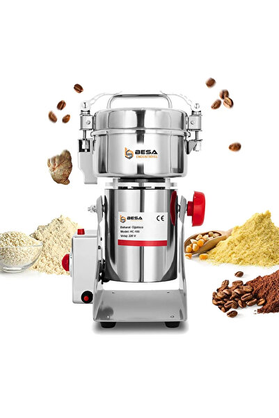BesaEndüstriyel Besa 1000 Gr Sert Tohum ve Baharat Öğütücü