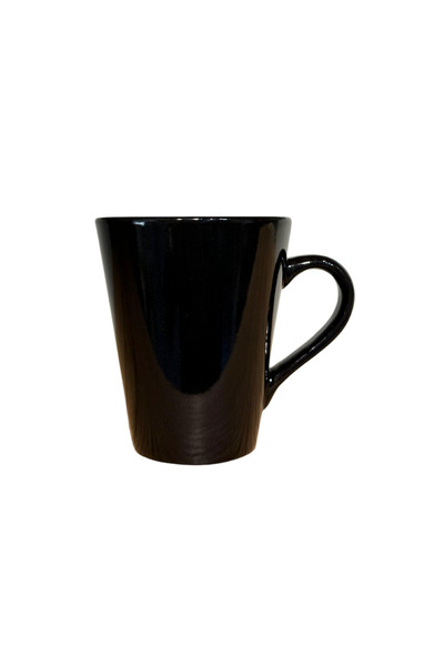CERCİBAZAAR Black Ceramic Mug 250 ml – Stylish and Modern Design