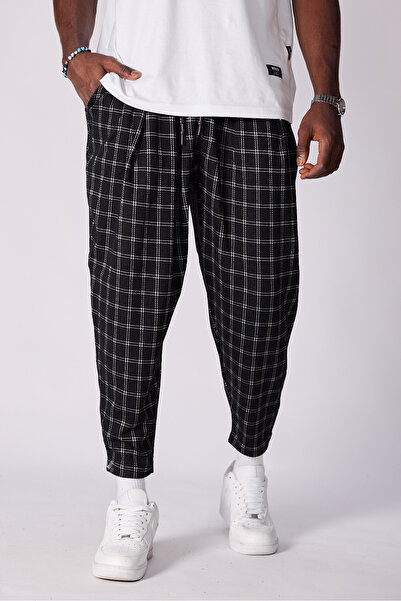 Superbluemexico بنطلون شالوار مطوي منقوش بنقشة الجاكار للجنسين