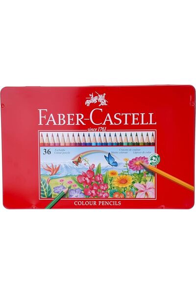 Faber Castell Classic 36 Cls Flat Tin Case
